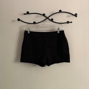 Black Mid-Rise Shorts with Pockets (Express)
